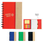 Small Spiral Notebook with Sticky Notes and Flags