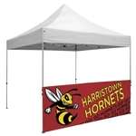 10' Wide Half Wall with Deluxe Stabilizer Bar - Full Color, Full Bleed Dye-Sublimation