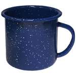 12 oz Enameled Steel Campfire Mugs - Green and Blue