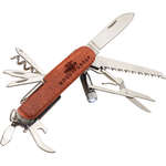 Wooden 13-Function Pocket Knife