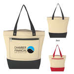 Natural Tote Bag - Embroidered