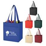 Non-Woven 6 Bottle Wine Tote