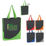 Non-Woven Tote With Accent Trim - Silk Screen
