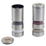 Salt & Pepper Mill Set with Interchangeable Containers