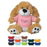 6" Plush Big Paw Dog with Shirt