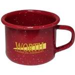 4 oz Enameled Steel Campfire Mugs - Red