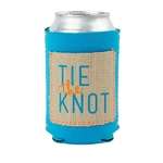 Little Buddy Can Cooler with Burlap-Neoprene Pocket