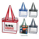 Clear Tote With Zipper - Silk Screen