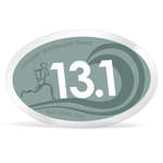 Oval White Vinyl Decal with Permanent Adhesive- 3