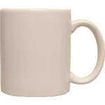 11oz. Vitrified C-Handle - Natural with Full Color Imprint