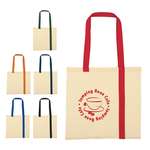 Striped Economy Cotton Canvas Tote