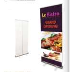 Large Vertical Banner with Economy Retractable Stand