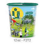 Visstun Reusable 12 oz. Plastic Cup - Clear, Full Color Imprint