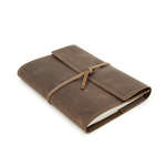 Refillable Writer's log large leather notebook Lined