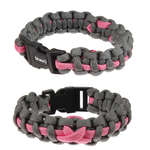 Paracord Bracelet - Breast Cancer Awareness