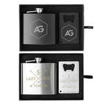 Crafter 5 OZ. Flask and Bottle Opener Gift Set
