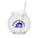 20 Oz. Fish Bowl Cup With Straw