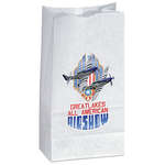 White Paper Popcorn Bag - Full Color