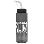 The Guzzler - 32 oz. Trans. Color Bottle - Straw Lid