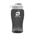 18 oz. Transparent Bottle with Flip Lid