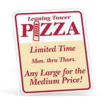 Ultra Removable White Vinyl Decal - 11 - 17 Sq. In.