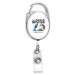 Retractable Carabiner Style Badge Reel and Badge Holder