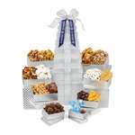 Shimmering Office Party Treats Gourmet Tower