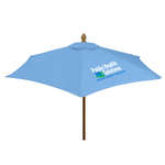 7' 6 Panel Market Umbrella - Wood
