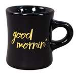 10 oz. Vitrified Ceramic Diner Mug - Black
