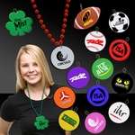 Plastic Medallions for Mardi Gras Bead Necklaces - 2-1/2