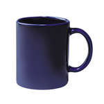 11 oz. Colored Stoneware Mug with C-Handle - Cobalt
