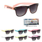 Two-Tone Translucent Malibu Sunglasses