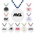 White Medallion Beads
