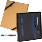 Naples Two-Tone Journal and Pen Gift Set