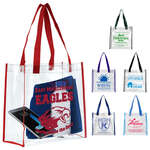 12" W x 12" H x 6" Gusset - Matterhorn Clear Vinyl Stadium Compliant Tote Bag