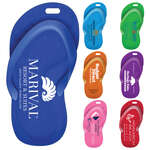 Flipper Stock Shape Sandal Luggage Bag Tag with Printed ID Panel