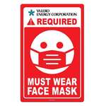 Face Mask Required COVID-19 Coronavirus Prevention Custom Warning Sign 5.5