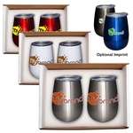 Duo Vacuum Stemless Wine Tumbler Set
