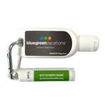 SPF 30 Sunscreen 1 oz. Tottle with Carabiner + Clip Balm