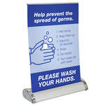 Small Mini Promo Retractor Kit - Wash Hands Stock Art