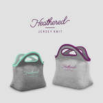 Klutch Heathered Jersey Knit Neoprene Lunch Bag
