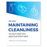 8x10 Clear Decal - Retail Stock Art Cleanliness
