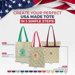 USA-Crafted All-Over Print Flat Tote
