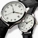 Classic Style Unisex Dress Watch w/ Date Display