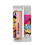 Wooden Toothpicks w/ SPF 15 Lip Balm