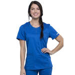 Cherokee Workwear Revolution Women's Round Neck Top