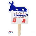 Patriotic Hand Fan - Democrat