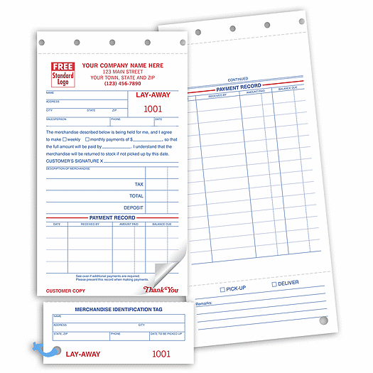 Layaway Forms