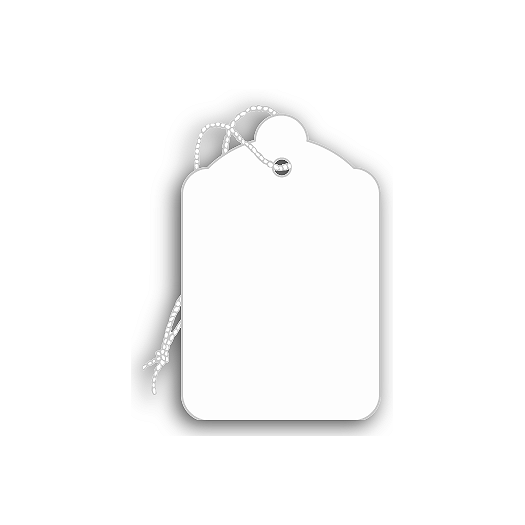 Price Tags, Blank, White, 1 3/8 x 2 1/8