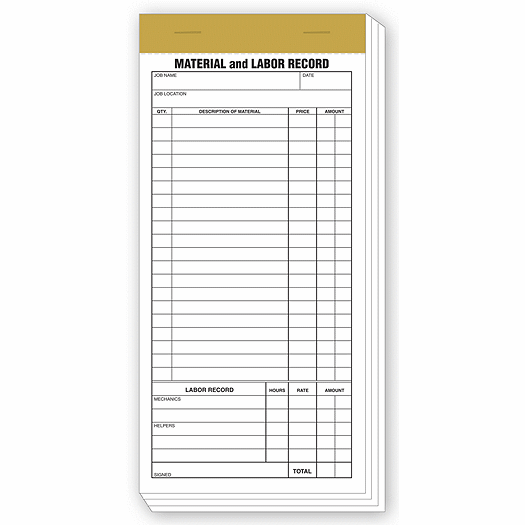 Compact Material & Labor Records
